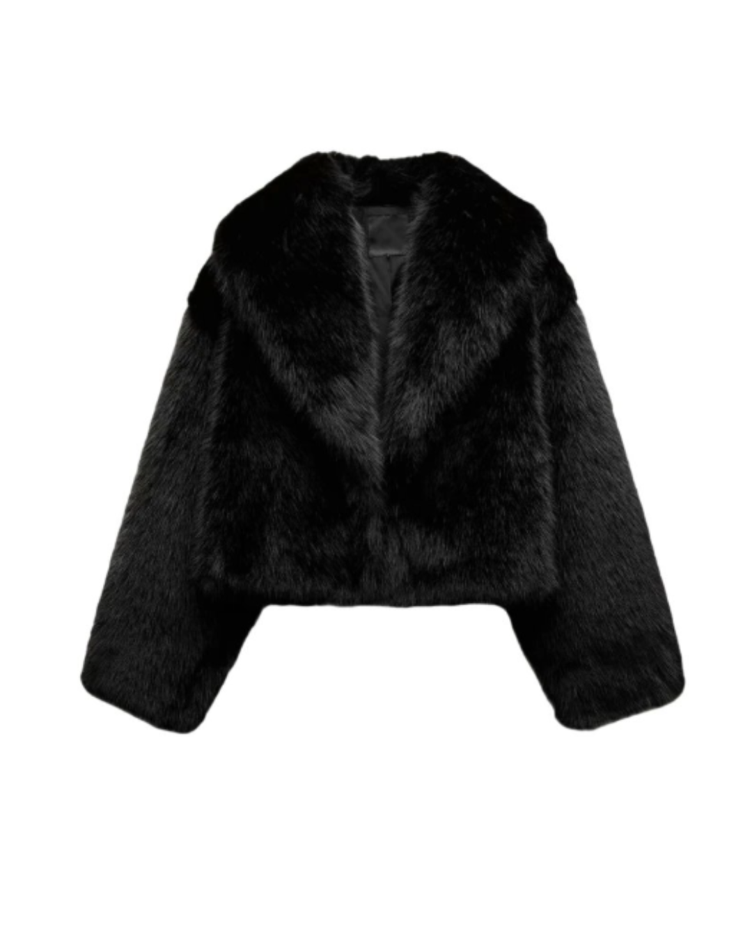 Black Faux Fur Jacket