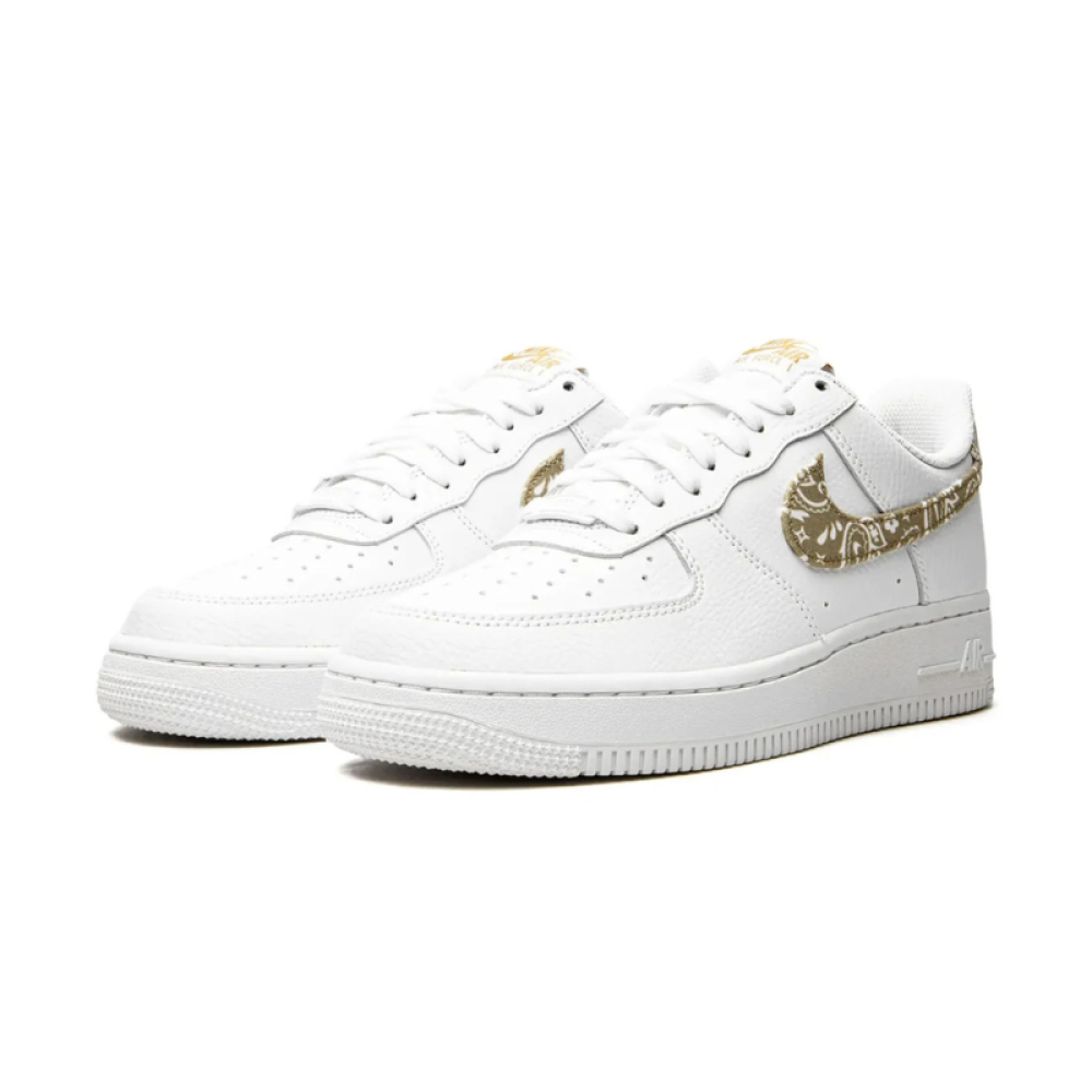Nike Air Force 1 Low – White / Gold Bandana Edition