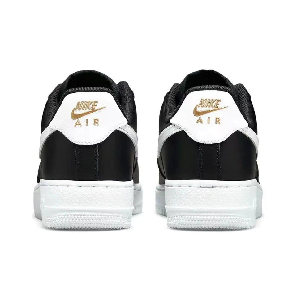 Nike Air Force 1 ’07 — Black White Gold Edition