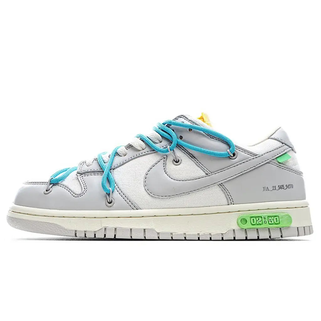 Off-White™ x Nike Dunk Low “Lot 2 of 50 – Grey Blue”