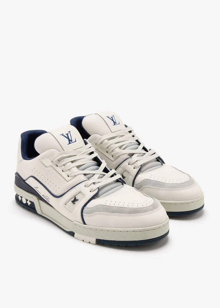 Louis Vuitton LV Trainer Low – #54 Signature “White Marine”