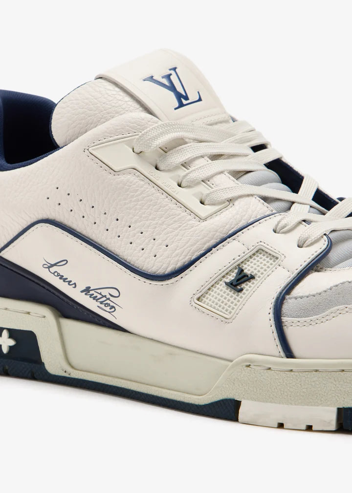 Louis Vuitton LV Trainer Low – #54 Signature “White Marine”